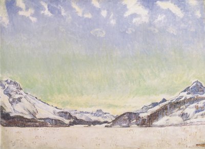 Neve no Engadin de Ferdinand Hodler